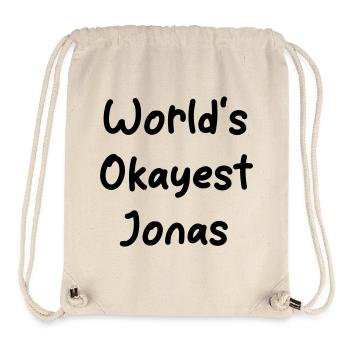 World-s_okayest_Jonas - Stanley/Stella recycelter Gym Bag - Naturweiß - Vorne