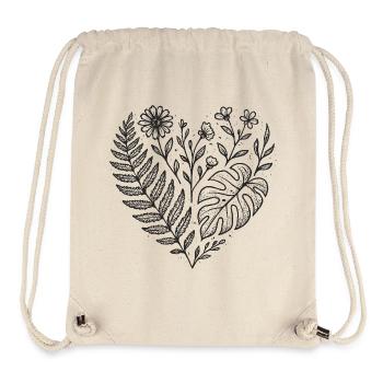 Nature Abstract Floral Pattern - Stanley/Stella Recycled Gym Bag - natural - Front