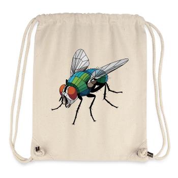 Fly - Cooles Low-Poly-Logo - Stanley/Stella recycelter Gym Bag - Naturweiß - Vorne