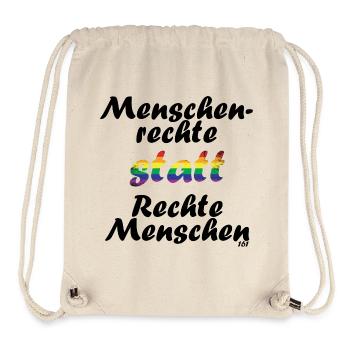 menschenrechte - Stanley/Stella recycelter Gym Bag - Naturweiß - Vorne