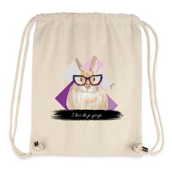 JvG Hase "I hos da jo gsogt." - Stanley/Stella recycelter Gym Bag - Naturweiß - Vorne