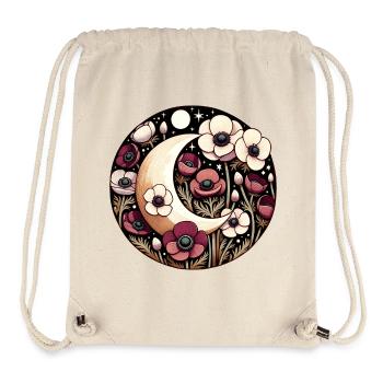Mondschein-Blüte Rundförmig - Stanley/Stella recycelter Gym Bag - Naturweiß - Vorne