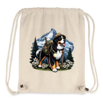 Bernese Mountain Mountains in the Alps - Stanley/Stella Recycled Gym Bag - natural - Front