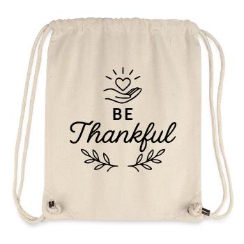 Be Thankful - Stanley/Stella Recycled Gym Bag - natural - Front