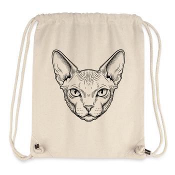 Sphynx Cat - Stanley/Stella Recycled Gym Bag - natural - Front