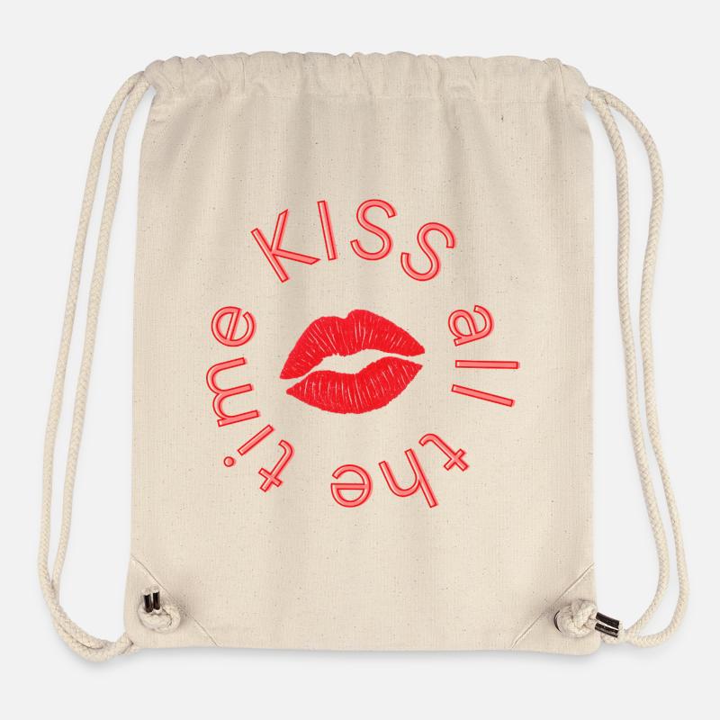 Kissco Lippen - Stanley/Stella recycelter Gym Bag - Naturweiß