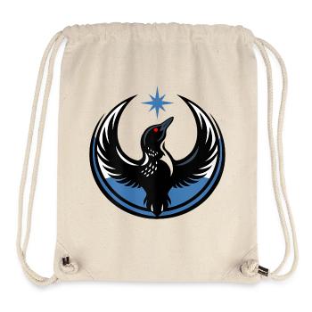 Minnesota résiste aux rebelles Nouveau drapeau d’État - Sac à cordon recyclé Stanley/Stella - blanc naturel - Devant