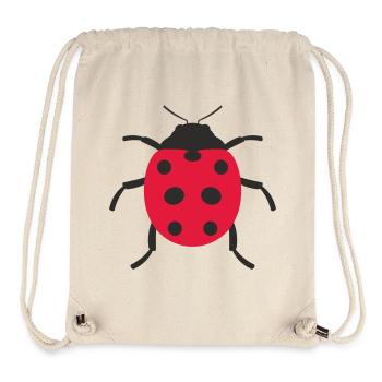 Conception de coccinelle - Sac à cordon recyclé Stanley/Stella - blanc naturel - Devant