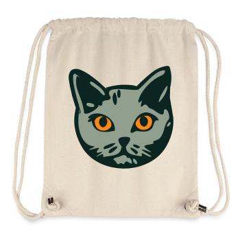 Katze / Kater "Britisch Kurzhaar" - Stanley/Stella recycelter Gym Bag - Naturweiß - Vorne