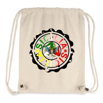 Trinacria Sizilien - Stanley/Stella recycelter Gym Bag - Naturweiß - Vorne