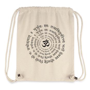 Gayatri Mantra Om Symbol Yoga Meditation Zen - Stanley/Stella recycelter Gym Bag - Naturweiß - Vorne