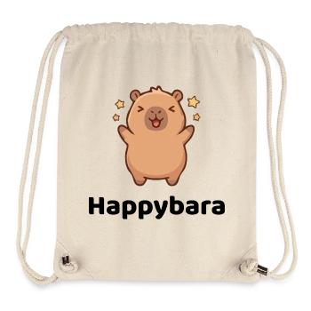 Happybara - maximally relaxed and happy - Stanley/Stella Recycled Gym Bag - natural - Front