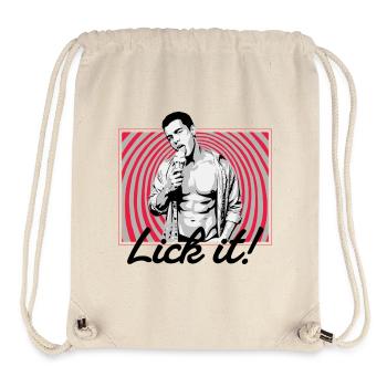 Retro Pop Art: Eiscreme Pose - Stanley/Stella recycelter Gym Bag - Naturweiß - Vorne
