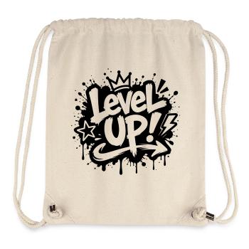 Level Up Gamer Graffiti Motiv - Stanley/Stella recycelter Gym Bag - Naturweiß - Vorne
