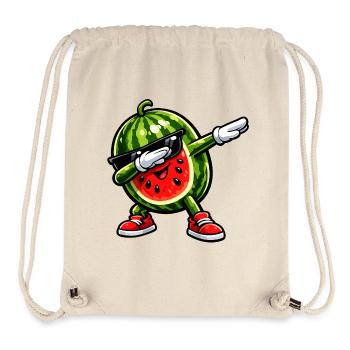 Dabbing Watermelon - Stanley/Stella Recycled Gym Bag - natural - Front