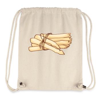 Gemüsespargel Gemeiner Spargel - Stanley/Stella recycelter Gym Bag - Naturweiß - Vorne