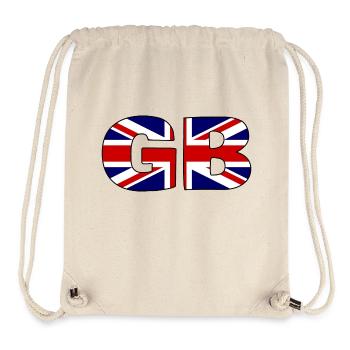 Great Britain Flag - Stanley/Stella Recycled Gym Bag - natural - Front