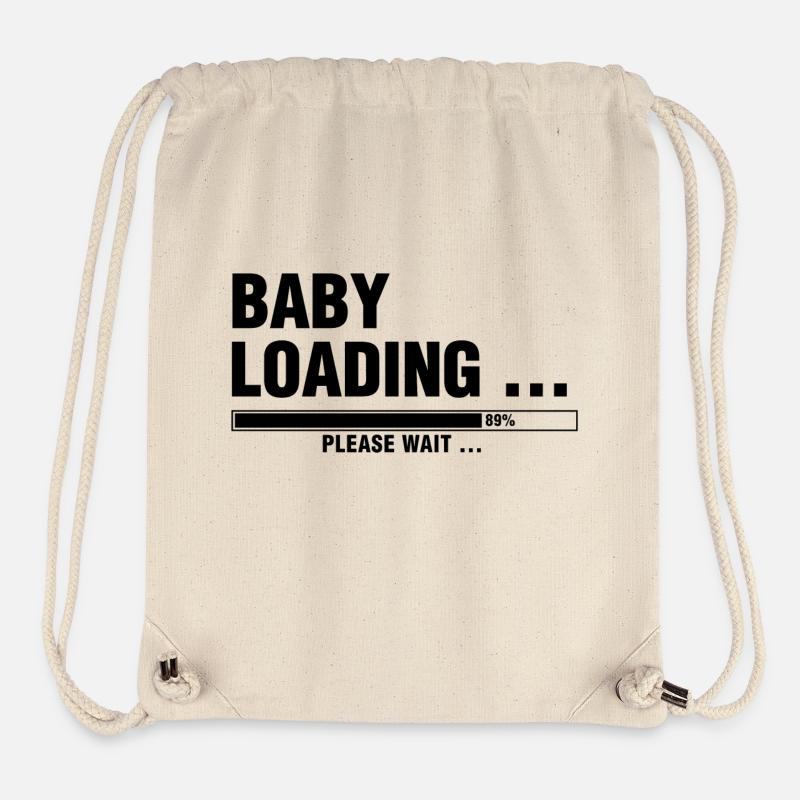 BABY LOADING... PLEASE WAIT ... - Stanley/Stella recycelter Gym Bag - Naturweiß