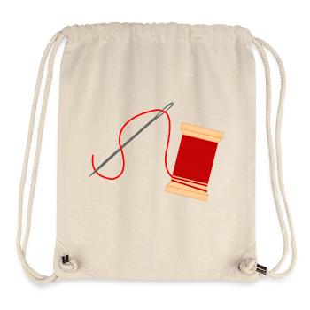 Nadel- und Fadenlogostickerei - Stanley/Stella recycelter Gym Bag - Naturweiß - Vorne