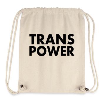Trans power - Stanley/Stella recycelter Gym Bag - Naturweiß - Vorne