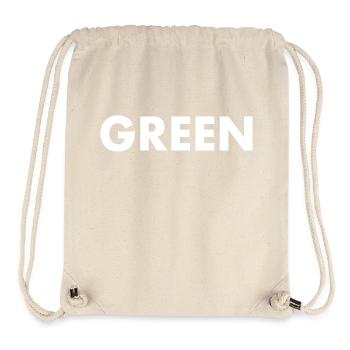 Grün - Stanley/Stella recycelter Gym Bag - Naturweiß - Vorne