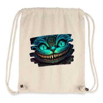 Grinsekatze Horror Pussycat - Stanley/Stella recycelter Gym Bag - Naturweiß - Vorne