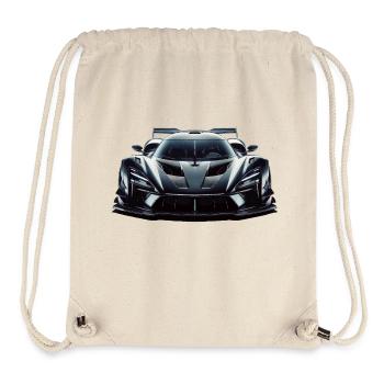 Futuristischer, extrem leistungsstarker Rennwagen - Stanley/Stella recycelter Gym Bag - Naturweiß - Vorne