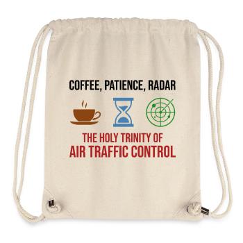 Air Traffic Controller ATC Coffee Patience Radar - Stanley/Stella Recycled Gym Bag - natural - Front