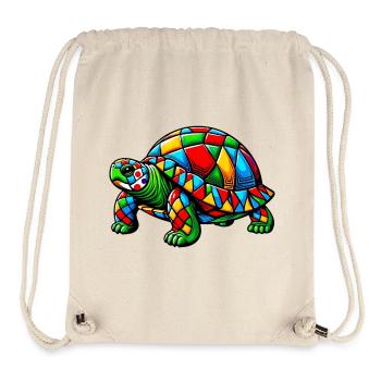 Harlekin-Schildkröte - Stanley/Stella recycelter Gym Bag - Naturweiß - Vorne
