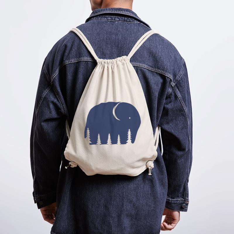 Ein Elefant oder ein Wald in dieser Fun Optical Illusi Stanley/Stella recycelter Gym Bag