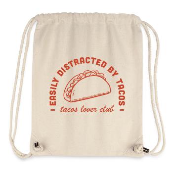 Club d’amateurs de tacos J’adore la cuisine mexicaine Latina drôle - Sac à cordon recyclé Stanley/Stella - blanc naturel - Devant
