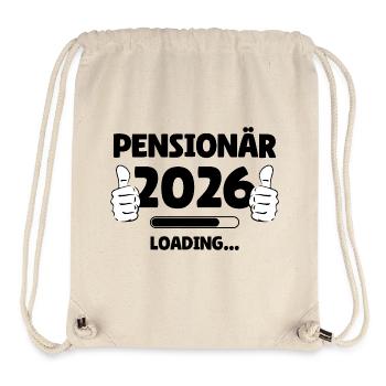 Pensioner 2026 Pouce vers le haut Design - Sac à cordon recyclé Stanley/Stella - blanc naturel - Devant