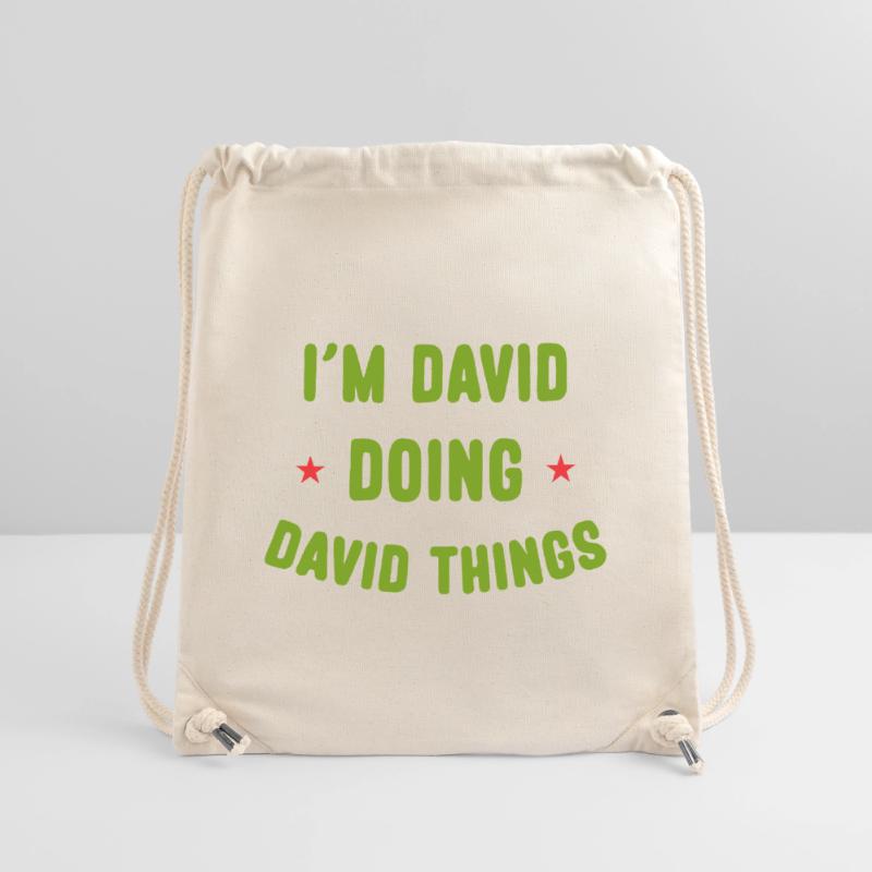 I am David Doing David Things Funny Quotes Stanley/Stella Recycled Gym Bag