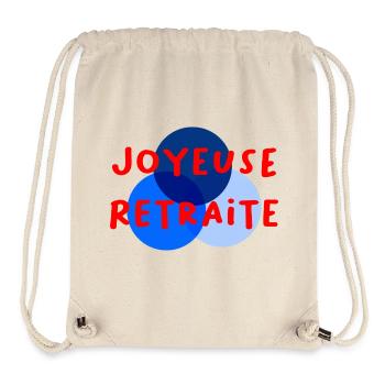 RETRAITE. RETRAITE. RETRAITEE. RETRAITE - Sac à cordon recyclé Stanley/Stella - blanc naturel - Devant