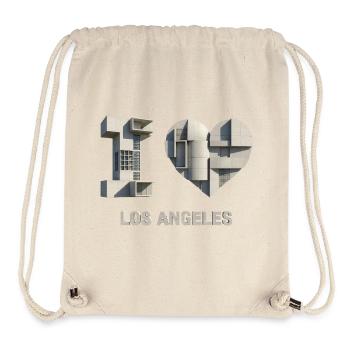 LOS ANGELES – Modern Concrete Lettering - Stanley/Stella recycelter Gym Bag - Naturweiß - Vorne