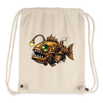 Steampunk Deep Sea Piranha - Stanley/Stella Recycled Gym Bag - natural - Front