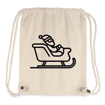 Santa's sleigh - Stanley/Stella Recycled Gym Bag - natural - Front