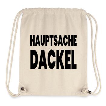 Dackel - Stanley/Stella recycelter Gym Bag - Naturweiß - Vorne
