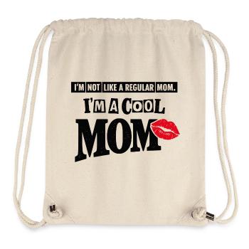 Lustiges cooles Mama-Shirt – Lippenabdruck Muttertags-T-Shirt - Stanley/Stella recycelter Gym Bag - Naturweiß - Vorne