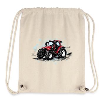 Roter Traktor – Vintage Halftone Trekker - Stanley/Stella recycelter Gym Bag - Naturweiß - Vorne