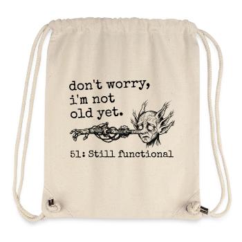 51. Geburtstag – 51. Jubiläums-Humorgeschenk - Stanley/Stella recycelter Gym Bag - Naturweiß - Vorne