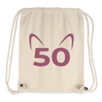 Fifty 50th Birthday - Stanley/Stella Recycled Gym Bag - natural - Front