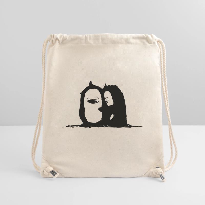 Penguin cuddle time Stanley/Stella Recycled Gym Bag