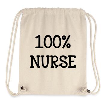 Nurse PKrankenschwester Infirmier Infirmière - Stanley/Stella Recycled Gym Bag - natural - Front