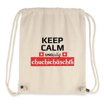 Säg Chuchichästli - Stanley/Stella recycelter Gym Bag - Naturweiß - Vorne