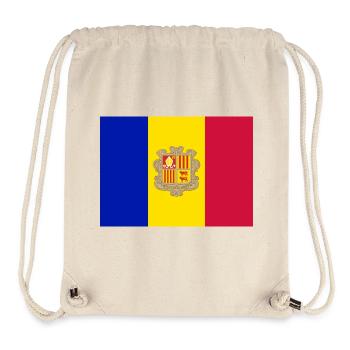 sticker flag of Andorra Fahne von Andorra - Stanley/Stella Recycled Gym Bag - natural - Front