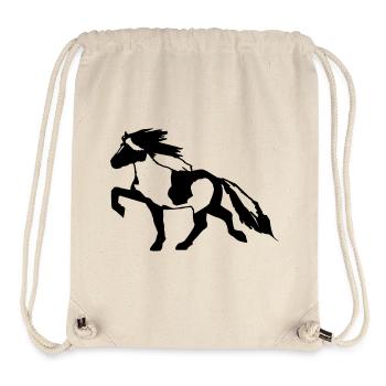 Icelandic Horse Tick 7, Pinto Riding Icelandic - Stanley/Stella Recycled Gym Bag - natural - Front
