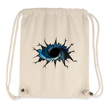 Schwarzes Loch - Stanley/Stella recycelter Gym Bag - Naturweiß - Vorne