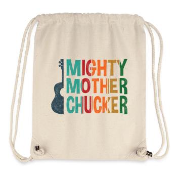 Mighty Mother Chucker on Ukulele bunt - Stanley/Stella recycelter Gym Bag - Naturweiß - Vorne