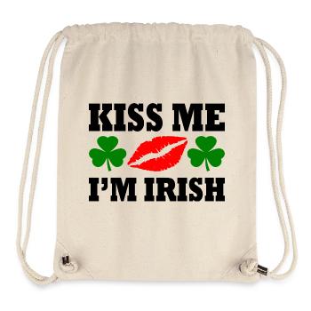 kiss me im irish - Stanley/Stella Recycled Gym Bag - natural - Front